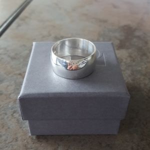 Silver Polished 11mm Wedding Band